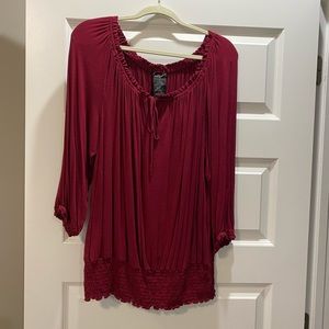 Women’s “Grace Elements” Red Blouse - size XL